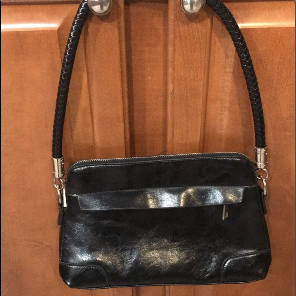 Faux leather handbag